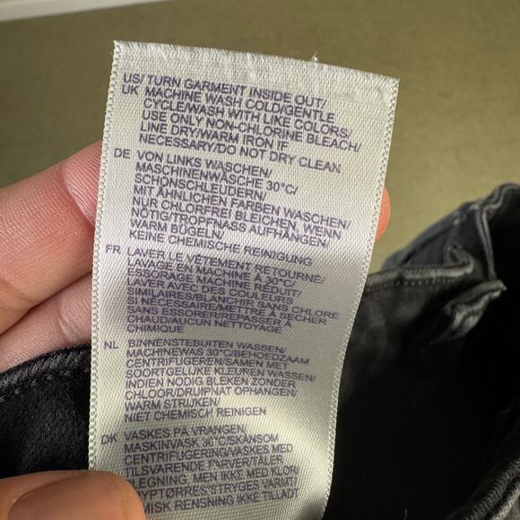 NYDJ Marilyn Straight Denim Black Jeans US Women's 8 - Picture 7 of 8